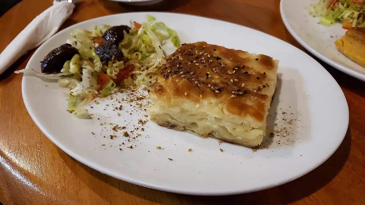 Börek with salad